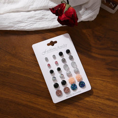 SYGA 12 Pairs Women's & Girls Earing Sets, Gift For Girls styles like studs, hoops, and dangly earrings set
