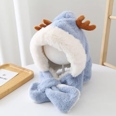 SYGA Baby Winter Beanie Hat Animal Shaped Warm Cap(2-6 Year) SkyBlue