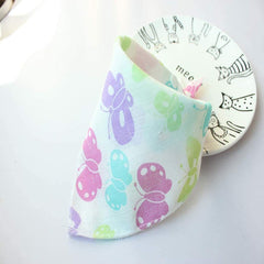 SYGA Pack of 2 Bibs Bandana for Bibs and Teething for Girls and Boys(Butterfly and Rainbow)