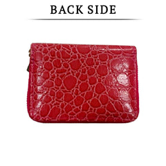 SYGA Women's Fashion Wallet, Double Zipper with Card Slots and Coin Pouch(Burgundy)