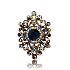 SYGA Brooch Pin Fashion Crystal Rhinestone Jewellery Pin Vintage Clothing Accessories Decoration Corsage Ruby Creative Style Brooches for Wedding Women- S59