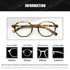 SYGA Anti-Blue Light Retro Flat Mirrors Cross-Border Glasses Suitable For 16+ boys&Girls Candy Color(Yellow)