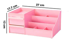 SYGA Cosmetic Makeup and Jewelry Storage Case Display - Spacious Design - Great for Bathroom, Dresser, Vanity and Countertop (Pink)