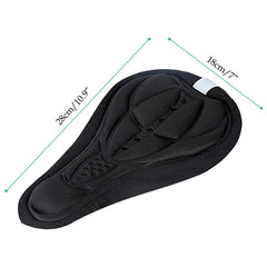 SYGA 3D Soft Saddle Pad Cushion Seat Cover Saddle Protector for Mountain Bike Bicycle (Black)