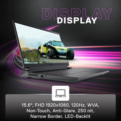 Dell SmartChoice G15-5530, Intel Core i5 13th Gen - 13450HX, NVIDIA RTX 3050-6GB, 16GB RAM, 1TB SSD, FHD 15.6"/39.62 cm, Windows 11, MS Office 24, Dark Shadow Grey, 2.65Kg Gaming Laptop