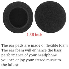 SYGA 5 Pairs Black Replacement Ear Cushion Pads for Sennheiser PX100 Koss
