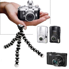 SYGA Small Flexible Bendable Octopus Tripod with Quick-Release Plate for Digital Camera