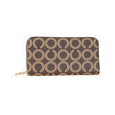 SYGA Women's Round Pattern, Zip-Around Wallet with, card slots and Coin Holder