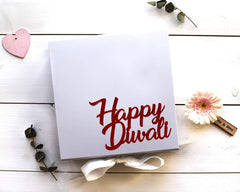 SYGA Set of 50 Pieces Happy Diwali Decorative Acrylic Craft Item (Red)