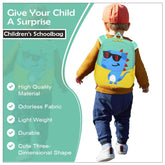 SYGA Children's School Bag Pony Cartoon Backpack Oxford Kids Chest Multi-Purpose Baby Messenger Shoulder Bag for 2-4 Years Kids (Pony Lake Blue)