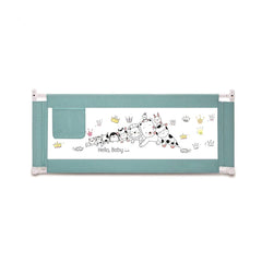 SYGA 2 Meter Animal Print Baby Safety Bed Rail_Green