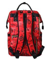 SYGA Multipurpose Large Capacity Mom's Backpack Diaper Bag(Red)