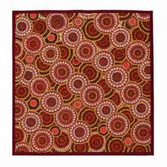 Homerz Premium Bed Server Food Mat Reversible Bed Server, Mattress Protector for Home | Food Mat for Kids, Size 36x36 inch, Double Side use Kitchen, Cupboard, Drawer, Wardrobe (Brown Lotus New)