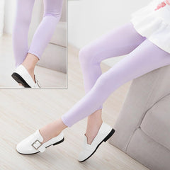 SYGA Girls Leggings, Soft & Stretchable Cotton Infant Toddler Leggings, Suitable for All Seasons, Size 11-12 Years(Pink)