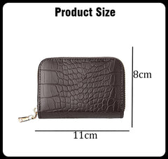 SYGA Women's Card Holder Coin Purse Multi-Card Slot Pu Pickup Case Zipper Small Wallet Driver's License Bag
