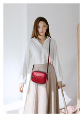 SYGA Women Small Bag Cross-Border Foreign Diamond Shoulder Bag(Red)