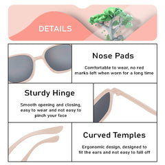 SYGA Childrens Sunglasses Summer Sun Shade And Sun Protection Sunglasses for Kids - 4 to15 years old (Pink)
