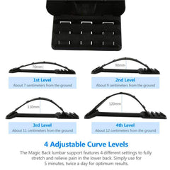 SYGA Back Massage 4 Level Adjustable Stretcher Stretching Magic Lumbar Support Waist Neck Relax Mate Device