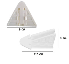 SYGA Sliding Door Lock for Child Safety for Closet Door & Window Locks (2 Pack, White)