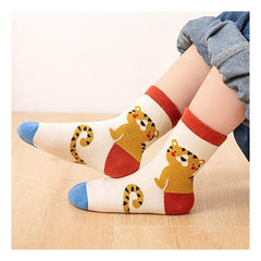 SYGA 5 Pairs Socks Baby Autumn And Winter Cotton Socks, Baby Calf length Socks 9M - 24M
