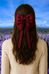 MOMISY Bow Shaped Hair Clip, Hair Accessories for Women and Girls (ButterflyMaroon, Free)