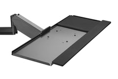 Gas Spring Monitor Arm & Keyboard Tray – Fits 17-32'' Screens – Height Adjustable Sit-Stand Workstation for Home & Office (Wall Mounted)
