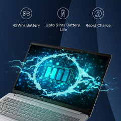 Lenovo IdeaPad 1 AMD Ryzen 5 5500U 15.6" HD Thin and Light Laptop (8GB RAM/512GB SSD/Windows 11 Home/Office Home 2024/1 Year ADP Free/Grey/1.6Kg), 82R4011MIN