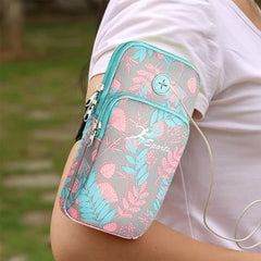 MOMISY Arm Band for Mobile for Cycling, Running, Jogging, Gym Exercise, Outdoor Sports Waterproof Compatible with iPhone & Other Phones, Size up to 6.5 inch (GreyKhaki Heron)