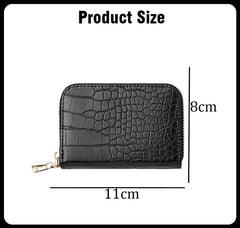SYGA Women's Card Holder Coin Purse Multi-Card Slot Pu Pickup Case Zipper Small Wallet Driver's License Bag