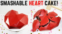 SYGA Pinata 3D Diamond Heart Love Shape Silicone Cake Mold Chocolate Mousse Dessert Baking Non-Stick Mould Pan for Mousse, Chocolate Brownie, Cheesecake, Jelly, Ice Cream, Fondant, DIY Tools-White