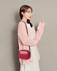 SYGA Women Small Bag Cross-Border Foreign Diamond Shoulder Bag(Red)