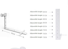SYGA 1.5 & 2.0 M Pack of 2 Animal Print Baby Safety Bed Rail_Gray