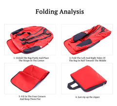 SYGA Outdoor Travel Foldable Backpack Waterproof Backpack With Mini Bag Stay-Clean Backpack for Camping, Hiking, Travelling, Outdoor Activities(Red)