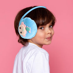SYGA Children's Fashion Winter Yellow Cute Cartoon Design Cold Protection Plush Velvet Earmuffs Suitable for 10 Years Above