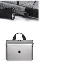 MOMISY Unisex-adult Laptop Bag for Men & Women I Office Bags I Travel Bags I Carry Handles with Adjustable Strap (14.1 inch, Black)