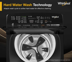 Whirlpool 9 Kg 5 Star MAGIC CLEAN BW PRO Heater Fully Automatic Top Load Washing Machine (MAGIC CLEAN PRO BW H 9 KG Mn GREY 10YMW with In-Built Heater, 2025)