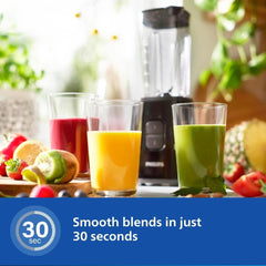 Philips HR2602/90 Mini Blender Mixer Grinder | Smoothie Maker | 350W Power | 2-Jar Capacity | With Variable Speed Control | Perfect for Smoothies, Mixing & More