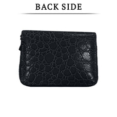 SYGA Women's Fashion Wallet, Double Zipper with Card Slots and Coin Pouch(Black)
