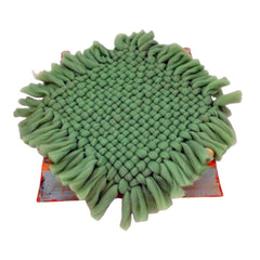MOMISY Braided Knit Throw Braided Rug Blanket, New Born Baby Photography Photoshoot Props (Green, 45 * 45 cm)