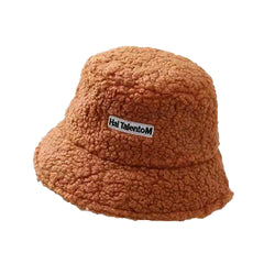 SYGA Wool Embroidered Warm Winter Hat for Women Hat Style Bucket-HatFluffy Warm (Above 15Years) Khaki
