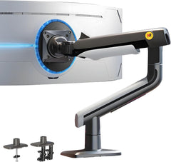 Gadget Wagon 27'' to 50 inch Gaming Monitor-Arm for Flat/Ultrawide/Curved Monitors, Heavy Duty Mount Load up to 18 kg, VESA 75/100 mm Monitor-Mount A5