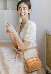 SYGA Women's Crossbody Bags,Single Shoulder Small Bags With Chex Design(Khaki)