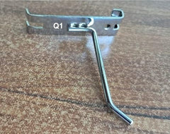 Q1 Beads 12 Pcs 4 inch Stainless Steel Gridwall Panel/Mesh/Jali/Grid Display Hook Hanger for Showroom, Mobile Shops,Supermarket Hanging in Garment & Grocery Shops etc.(Chrome) (4 inches)