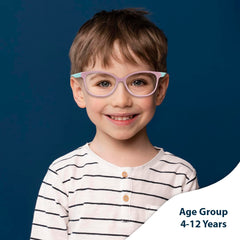 SYGA Children's Anti-Blue Light Glasses Anti-Radiation Computer Eye Protection Goggles Suitable For Age 4 to 12 Years old (Black)