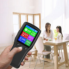 SYGA Air Quality Tester,Indoor Formaldehyde Detector Air Quality Monitor Indoor for TVOC PM2.5 PM10 HCHO
