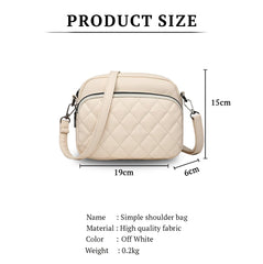 SYGA Women's Crossbody Bags,Single Shoulder Small Bags With Chex Design(Off-White)