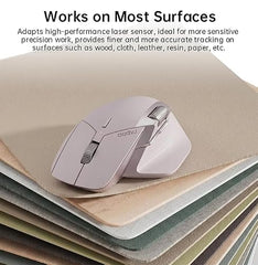 Rapoo MT760L Ergonomic MultiDevice Mouse, Rechargeable, Onboard Memory, Blk