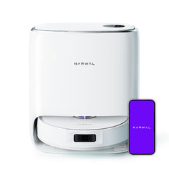 NARWAL Freo X Ultra Robot Vacuum & Mop Combo, 8200Pa Suction, Auto Mop Drying/Washing, Zero-Tangling, DirtSenseâ„¢, Maintenance-Free Base, 3D Mapping, Google Home, Alexa, Siri Compatible