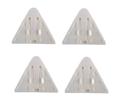SYGA Sliding Door Lock for Child Safety for Closet Door & Window Locks (4 Pack, White)