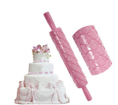 SYGA Sky Blue Butterfly Printing Portable Roller Cake Decorating Baking Mould Fondant Tool